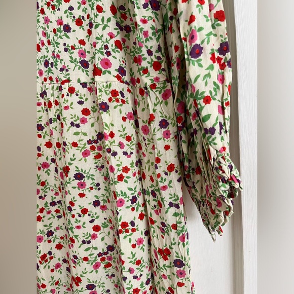 Faithfull the Brand Les Fleurs midi dress bastille floral size 6 new! - Picture 5 of 5